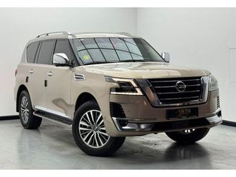 nissan patrol se platinum city 4.0l 2021 nissan patrol se platinum city, 1 year warranty, nissan service history,