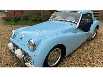 1959 triumph tr3 bleu manuel, 4 vitesses conduite à droit...
