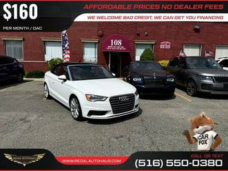$160/mo - 2016 audi a3 a 3 a-3 2dr cabriolet 18t premium