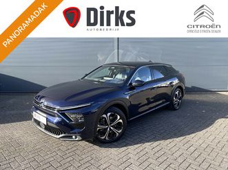 citroën c5 x 225pk hybrid shine pack (elektrisch schuifdak - leder incl verwarming/geheugen - hifi - elektrische klep - 360gr camera - adaptieve cruise controle