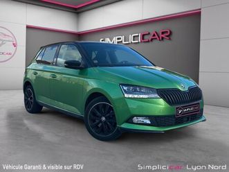 skoda fabia 1.0 tsi 110 ch bvm6 monte-carlo/caméra de recule/carnet d'entretient complet/garantie 12 mois