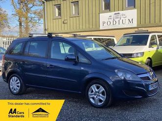 2012 vauxhall zafira 1.7 cdti ecoflex exclusiv [110] 5dr mpv diesel manual