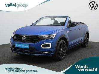 volkswagen t-roc cabrio 1.5 tsi 150 pk dsg r-line edition blue plus | trekhaak | leder | adaptief onderstel | beats | stuur-/stoelverwarming