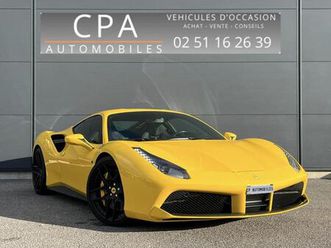 3.9 v8 670 ch sieges racing pack carbone /francaise suivi ferrari giallo modena