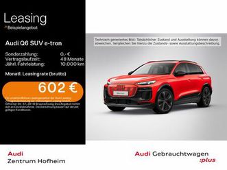 audi q6 suv e-tron qu s line 285kw*air*ar-hud*b&o*pan
