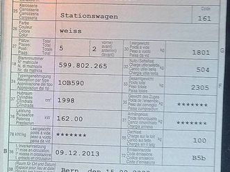 schönes familienauto mfk 1.4.25 canton berne - tutti.ch