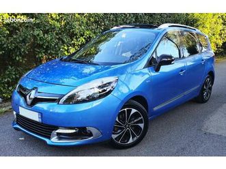 renault grand scenic edition bose 1.6l dci 130cv, faible kms 111.000, 7 places, 1main, boite 6, double toit panoramique ouvrant, gps, camera, bluetooth, entreti