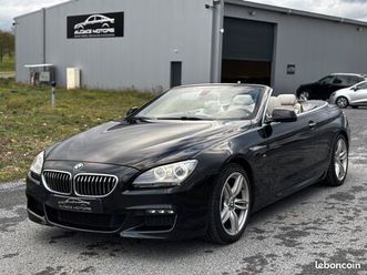 bmw 640d cabriolet / propulsion / finition m sport / 313 ch / caméra de recul / sièges électriques chauffants / écran multimédia / garantie 3 mois