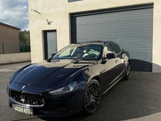 maserati ghibli 3.0 v6 275 ch – grand lusso / toit ouvrant / échappement sport / entretien complet maserati