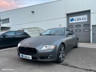 maserati quattroporte 4,7 s v8 431, suivi complet , pack black, sieges chauffants, covering