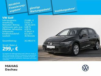 volkswagen golf viii life 1,5 l etsi led navi parkpilot app