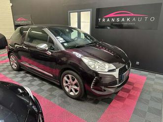 ds ds 3 bluehdi 100 cv s&s bvm5 so chic + caméra + climatisation + radars av/arr