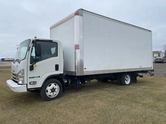 2018 isuzu nrr 20ft van body power lift gate