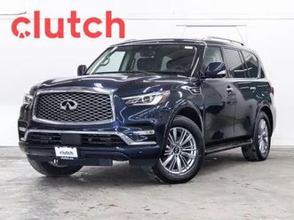 2020 infiniti qx80 luxe 7-passenger 4wd w/apple carplay, heated
