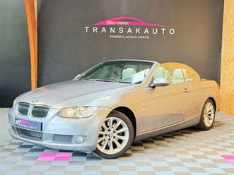bmw serie 3 cab e93 325d 197ch luxe / radars av-ar / capote electrique toit rigide