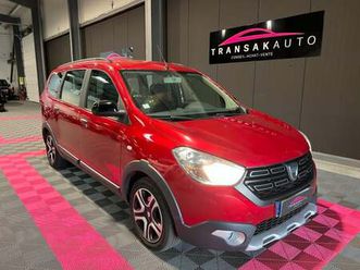 dacia lodgy 1.3 tce 130cv stepway edition 15 ans + 7 places + apple carplay + caméra de recul + climatisation