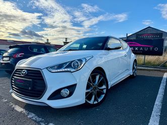 hyundai veloster 1.6 t-gdi 186 turbo - le moins cher de france - très bonne fiabilité-entretien ok-caméra recul-gps-volant et sièges chauffants