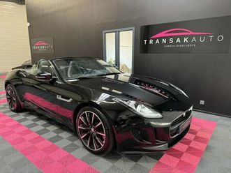 jaguar f-type cabriolet v6 s 3.0 380 cv suralimente a + volant sport chauffant + caméra de recul + échappement sport