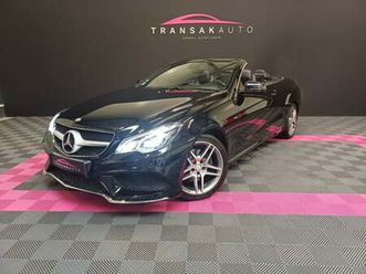 mercedes classe e cabriolet 220 d 2.1 cdi 170 ch 9 g-tronic sportline pack amg / garantie 08/2029