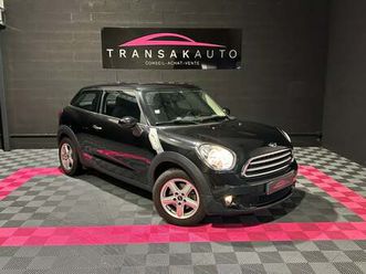 mini paceman r61 122 cv cooper + toit ouvrant + climatisation + radars arriere