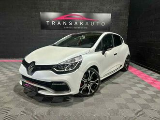 renault clio iv 1.6 turbo 220 energy rs trophy edc/série limitée n°1599/origine france/givre mat avec toit noir