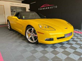 chevrolet corvette c6 ls3 v8 6.2 437ch bvm6 targa / origine france / carnet / borla / sièges élec chauffants à mémoire / bose / hud / régulateur