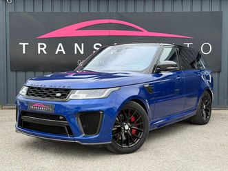 land rover range rover sport mark viii v8 5.0l 575ch svr / suivi complet / carbon / carplay / camera /