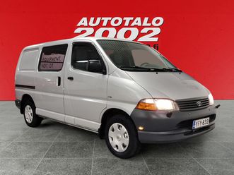 toyota hiace van 2.5td d4d sis.alv. kats. 11/2025 jakohihna vaihdettu 281tkm ilmastointi 2 x liukuovi koukku