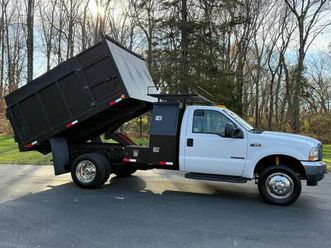 2002 ford f550 7.3l diesel l-pack landscape dump body low miles