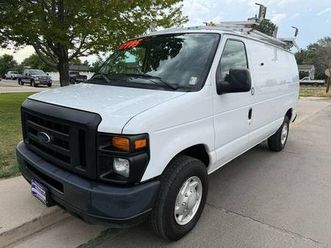 2009 ford e-series cargo e-250 one owner van with shelves and ladder rack