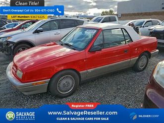 1991 dodge shadow convertible