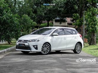 2017 toyota yaris 1.5 g hatchback free smart tv, free bbm full tank, free saldo e-toll 1jt, free garansi mesin & trandmisi hingga 2 tahun
