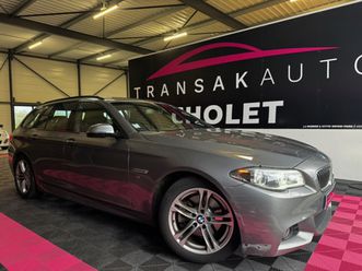 bmw serie 5 touring f11 lci 518d 150 ch m sport a avec carnet bmw complet + caméra + attelage électrique
