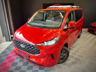 ford tourneo custom l1 2.0 ecoblue 170 ch bva8 4x4 titanium - rampe tpmr - galerie de toit - attelage - sieges chauffants