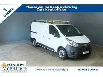 2018 18 vauxhall vivaro 1.6 cdti 2900 panel van 5dr diesel manual l1 h1 euro 6 (