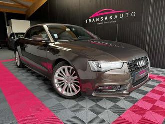 audi a5 cabriolet 2.0 tfsi 211 ch s line / suivi audi / chauffage nuque / sièges chauffants / régulateur adaptatif