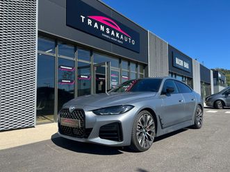 bmw serie 4 gran coupe g26 m440i xdrive 374 ch m sport / frozen grey / toit ouvrant / sieges elec