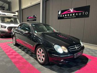 mercedes classe clk cabriolet 320 elégance a + sièges chauffants/ventilés + radar av/ar + climatisation auto :