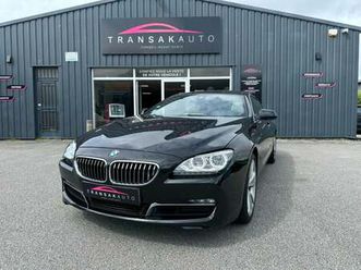 bmw serie 6 gran coupe f06 640d 313ch exclusive a / soft close / tête haute / camera / keyless / 4 pneus neufs