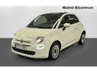 fiat 500 1.2 8v lounge glastak, carplay