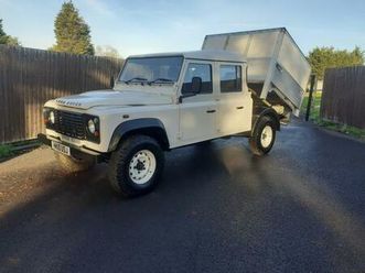2010 land rover defender 130 tdci crew cab tipper 81000 miles only + vat chassis cab diesel manual
