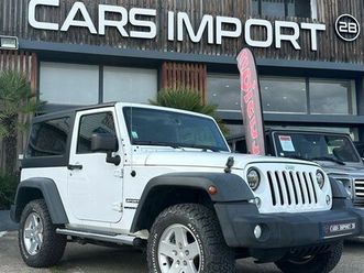 jeep wrangler sport 2.8 crd bv6 200ch/ feux led/ sièges chauffants/ attelage