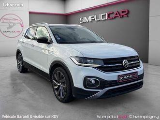 volkswagen t-cross 1.0 tsi 115 r line - garantie 12mois - suivie vw - carplay - sieges chauffant - sono beats audio - c