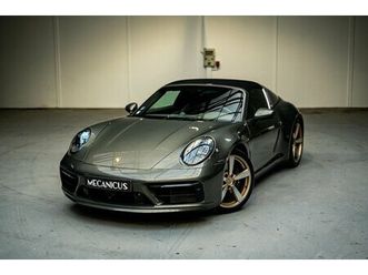 2020 porsche 911 / 992 carrera - targa 4s *aventurine green / green leather / burmester*
