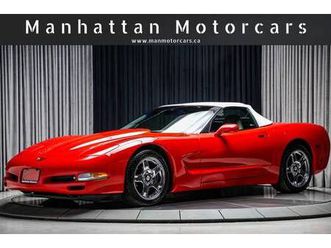 1999 chevrolet corvette convertible manual 345hp|z51pkg|whttop|greyint