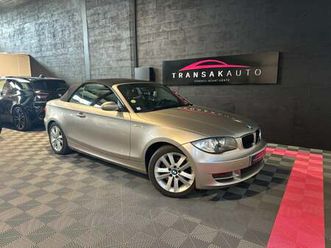 bmw serie 1 cabriolet e88 118i 143 ch excellis- suivi complet bmw- état irréprochable