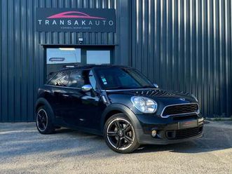 mini paceman r61 184 ch cooper s pack red hot chili ii/ sièges chauffants/ bluetooth/ clim auto /entretien ok