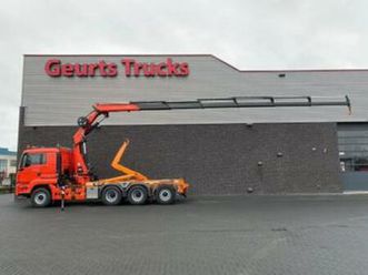 man tgs 35.480 8x4 tridem + 20 ton haakarm + hmf 3220-k6 kra — vrachtwagens — marktplaats