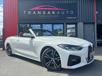 bmw serie 4 cabriolet g23 *apple carplay/android auto* 420i 184 ch bva8 m sport