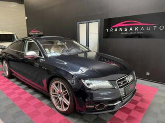 audi s7 sportback v8 4.0 tfsi 420 cv quattro s tronic 7 + vision de nuit + sièges chauffants + angles morts + caméra + bose + toit ouvrant